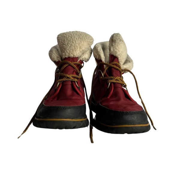 Sorel Boots Womens Explorer Carnival Winter Shearling Mid Calf size 8.5 - Picture 4 of 7